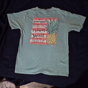 Graphic T-Shirt with Pineapple Design